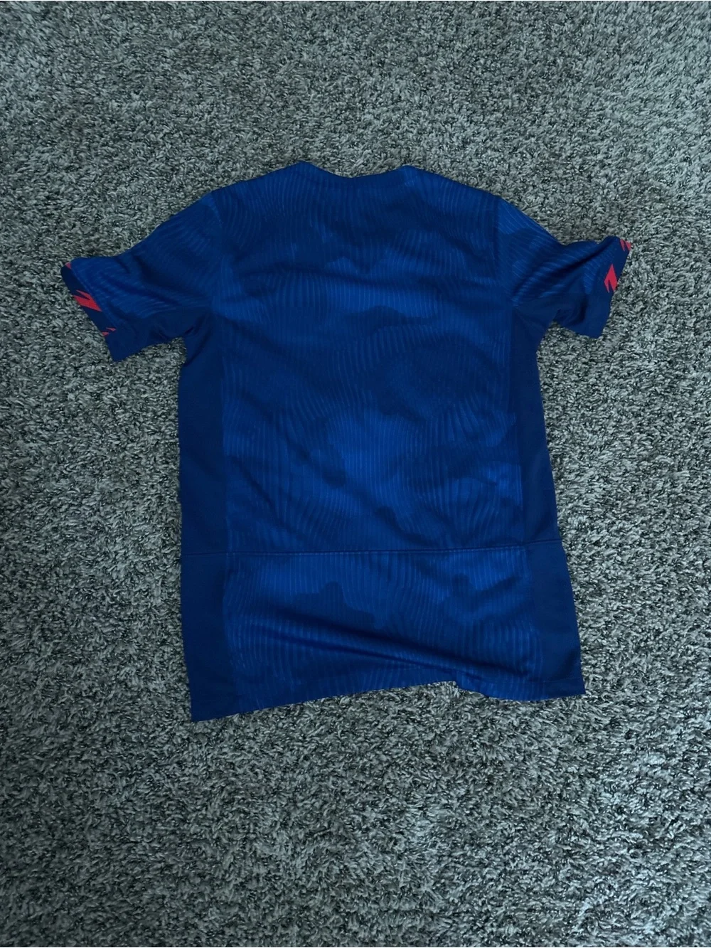Nike USA Navy Blue Soccer Jersey with Red Accents